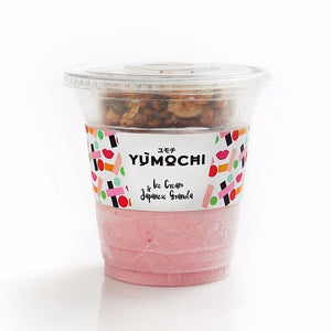Premium Ice Cream With Japanese Granola - Strawberry - 200 ML