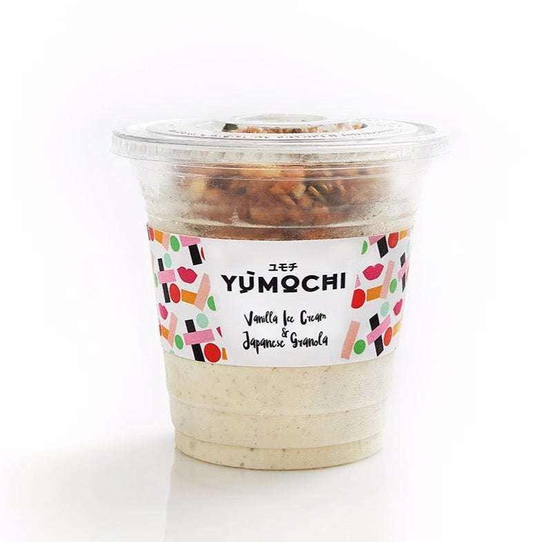 Premium Ice Cream With Japanese Granola - Flavor: Vanilla - 200 ML